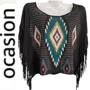 Indian Style Fringed Crop Top